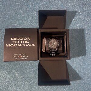 💙Swatch X Omega Mission To Moonphase - NEW MOON